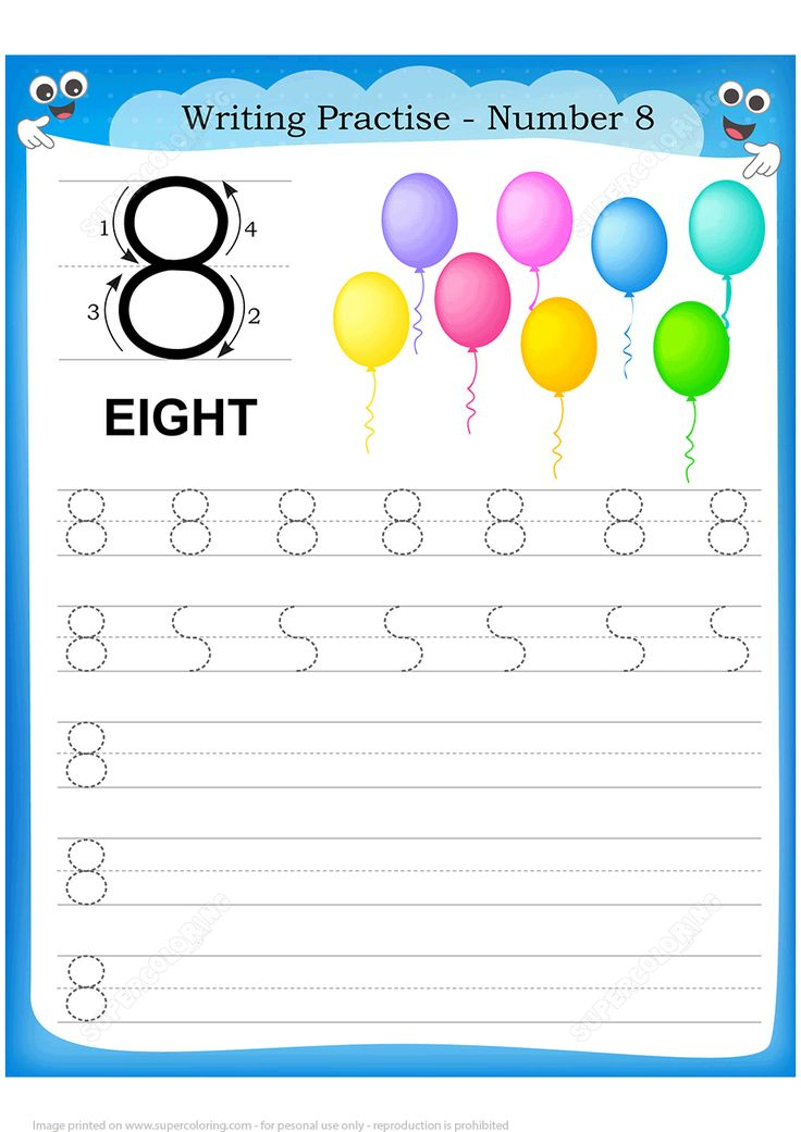 90 Number 8 Worksheet Preschool 30