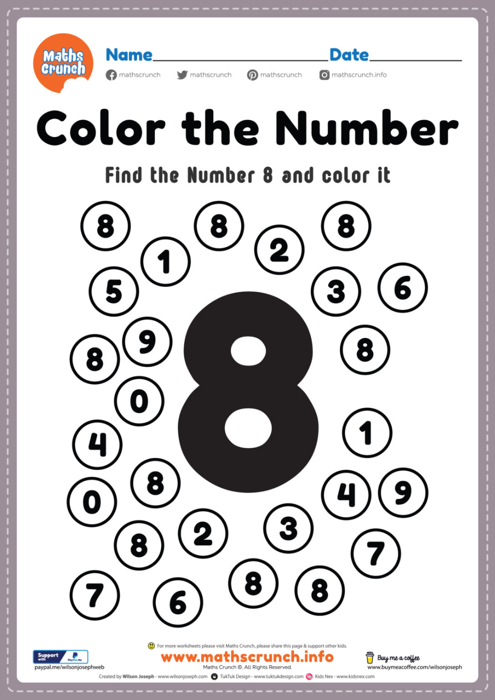 90 Number 8 Worksheet Preschool 31