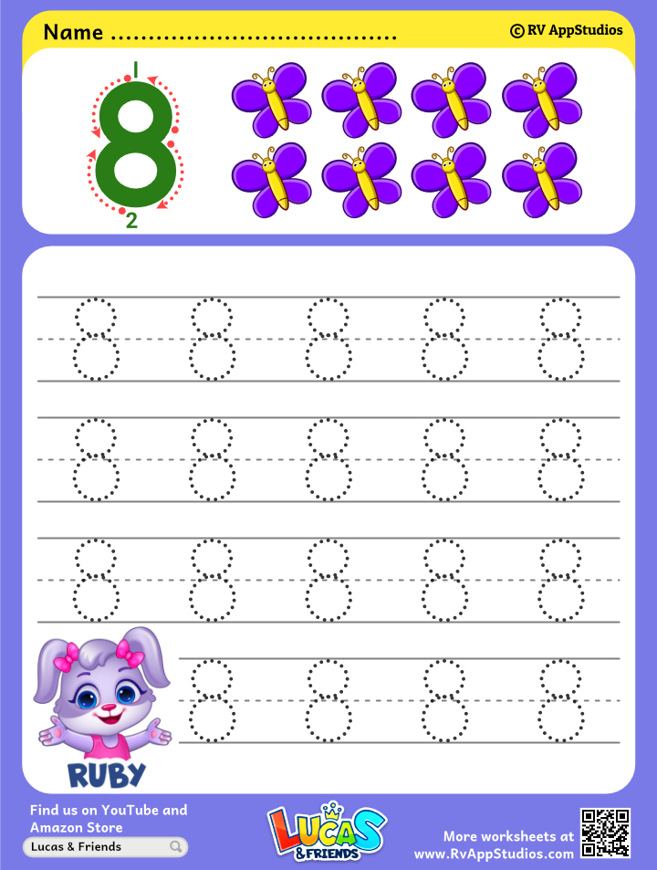 90 Number 8 Worksheet Preschool 39