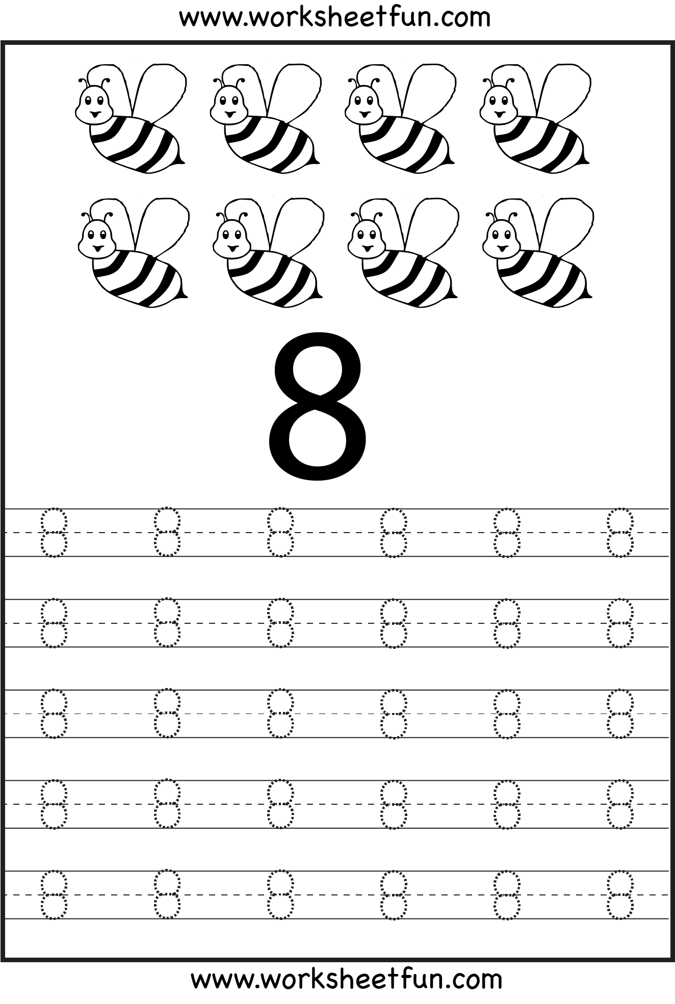 90 Number 8 Worksheet Preschool 66