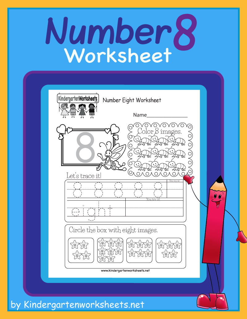 90 Number 8 Worksheet Preschool 70