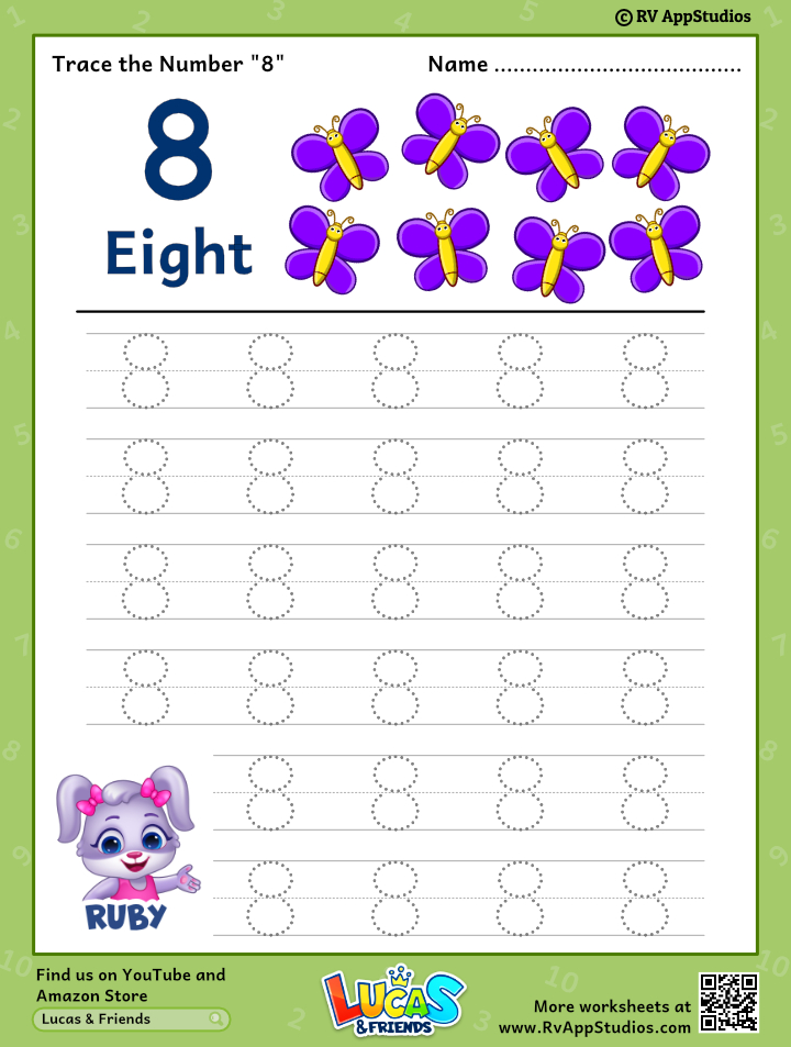 90 Number 8 Worksheet Preschool 71