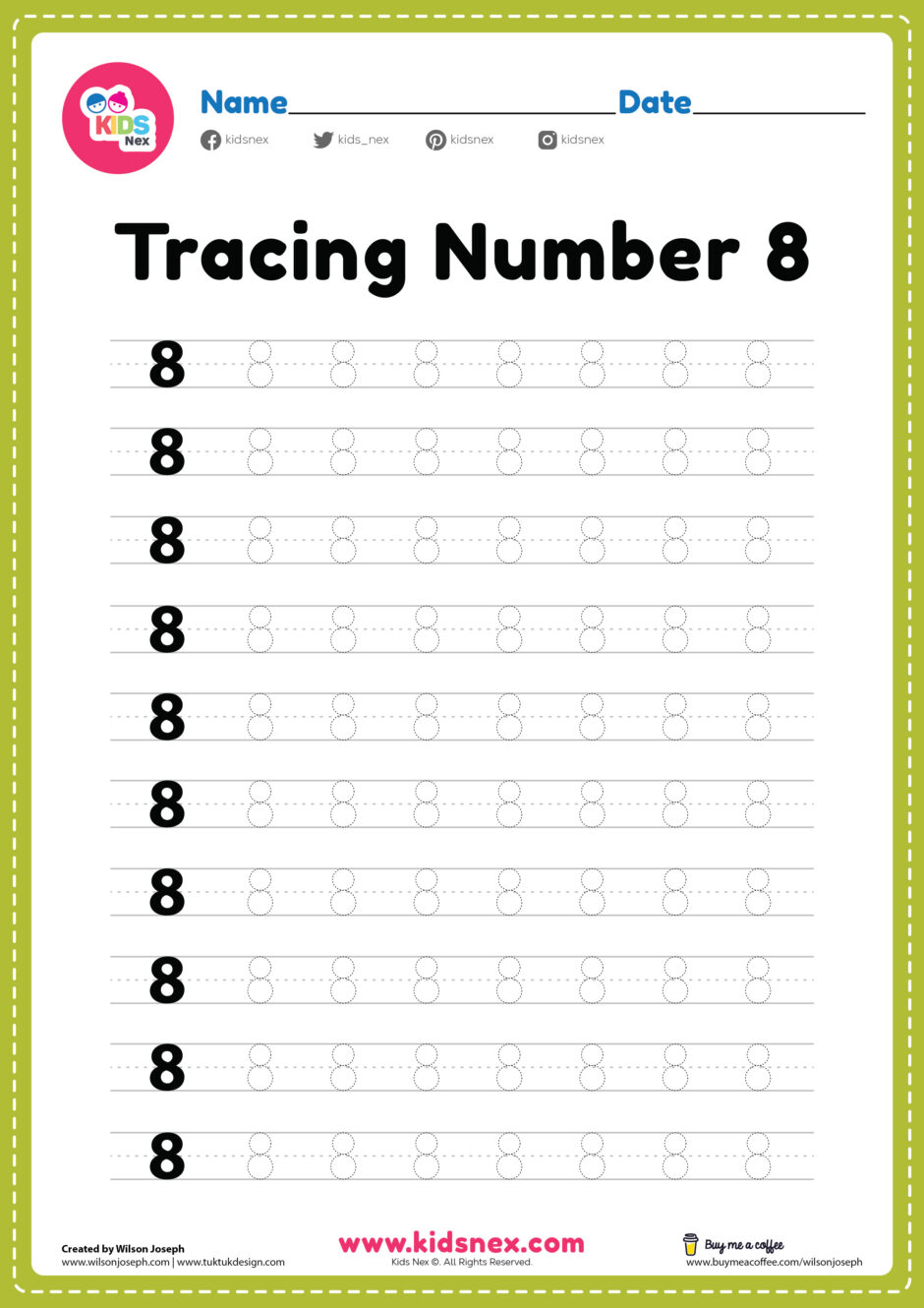 90 Number 8 Worksheet Preschool 79