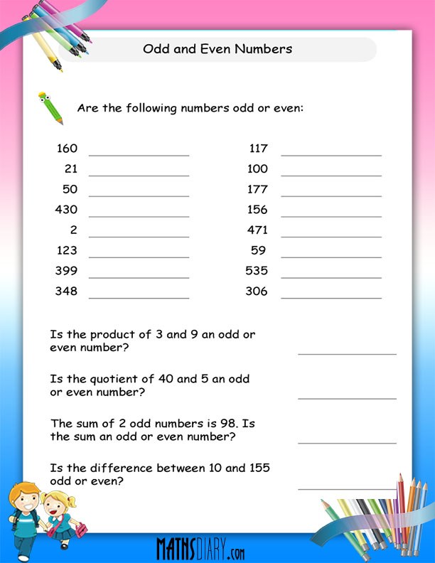 90 Odd And Even Worksheets 10