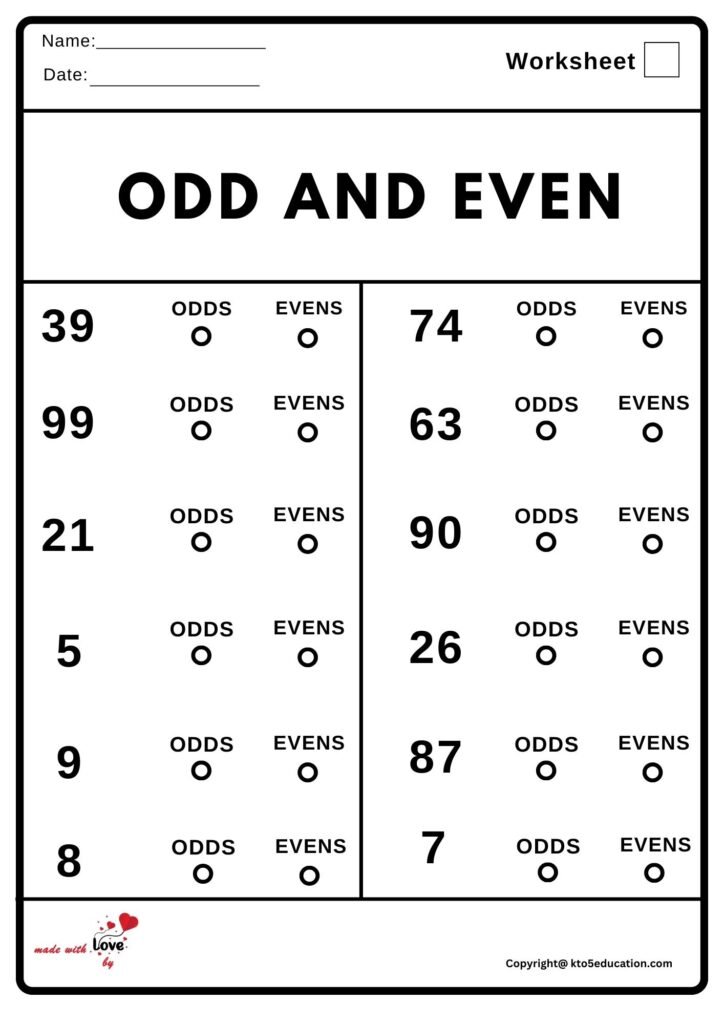 90 Odd And Even Worksheets 31