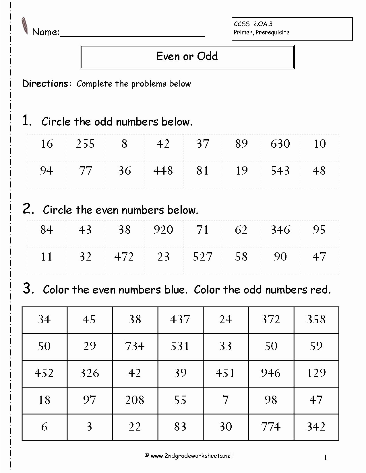 90 Odd And Even Worksheets 41