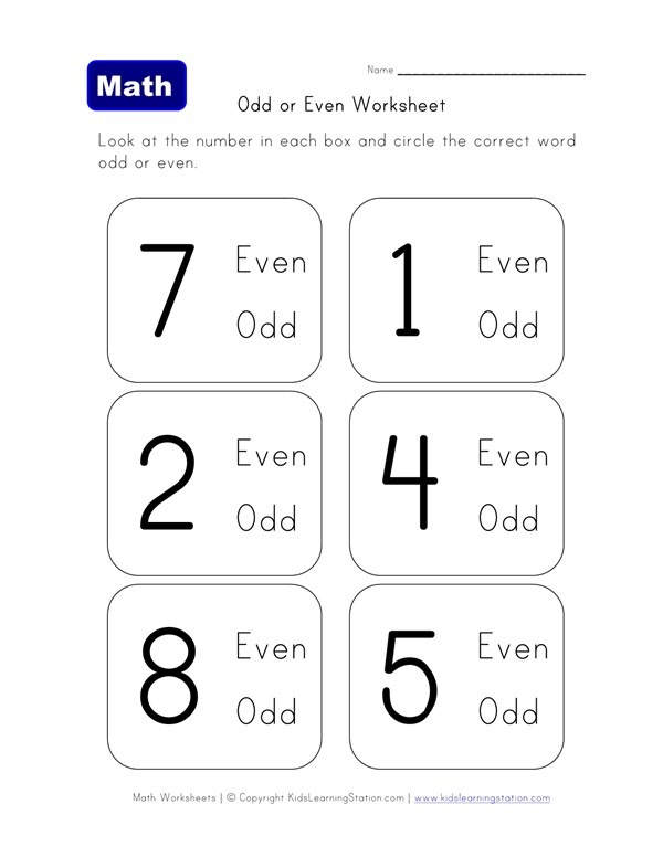 90 Odd And Even Worksheets 47