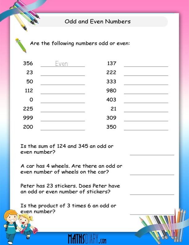 90 Odd And Even Worksheets 51