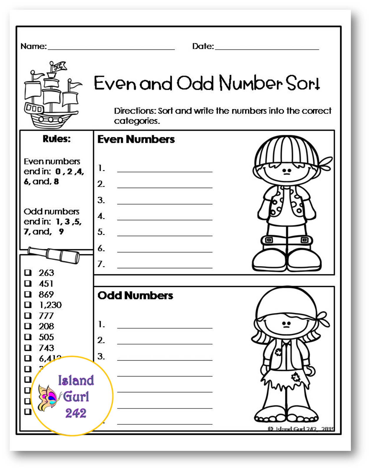 90 Odd And Even Worksheets 87