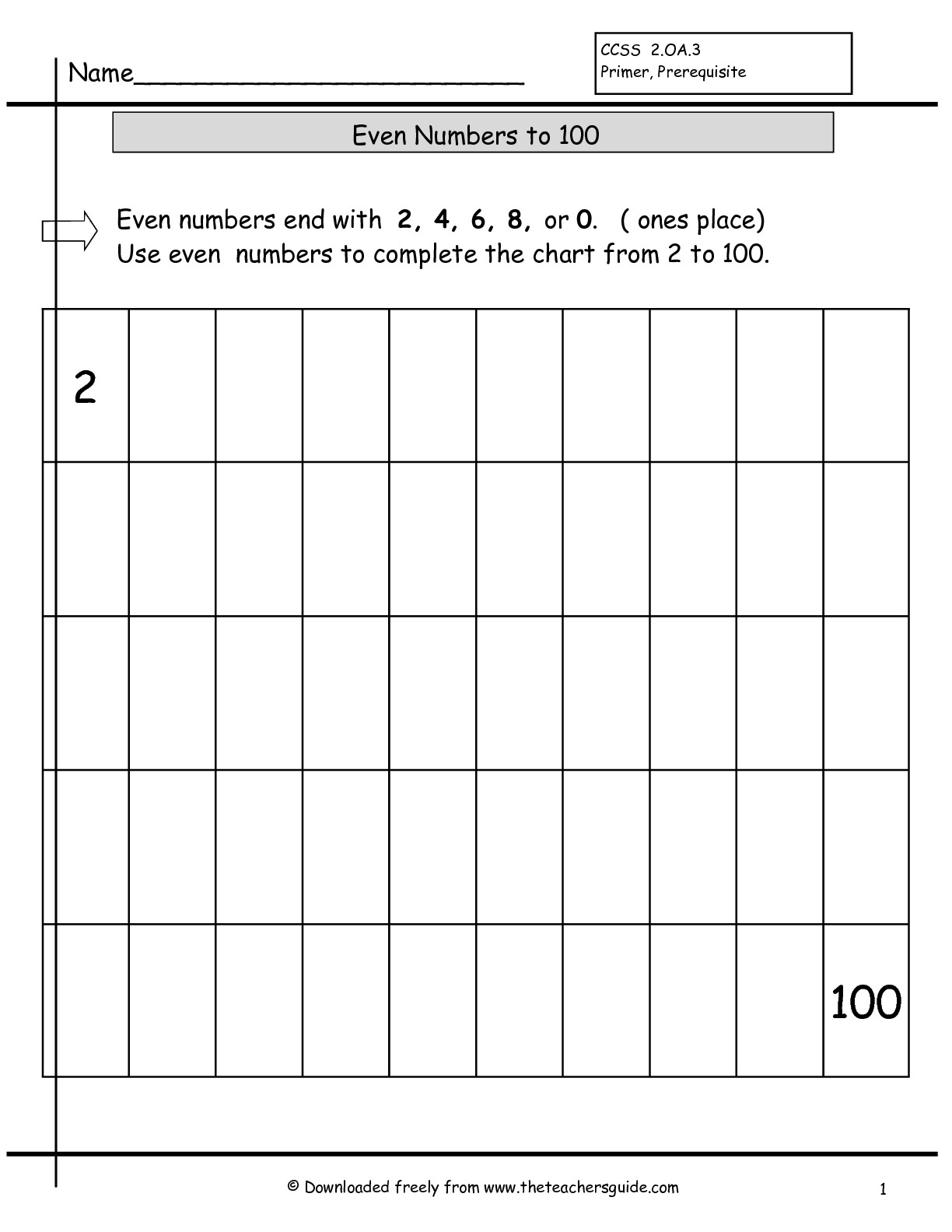 90 Odd And Even Worksheets 90