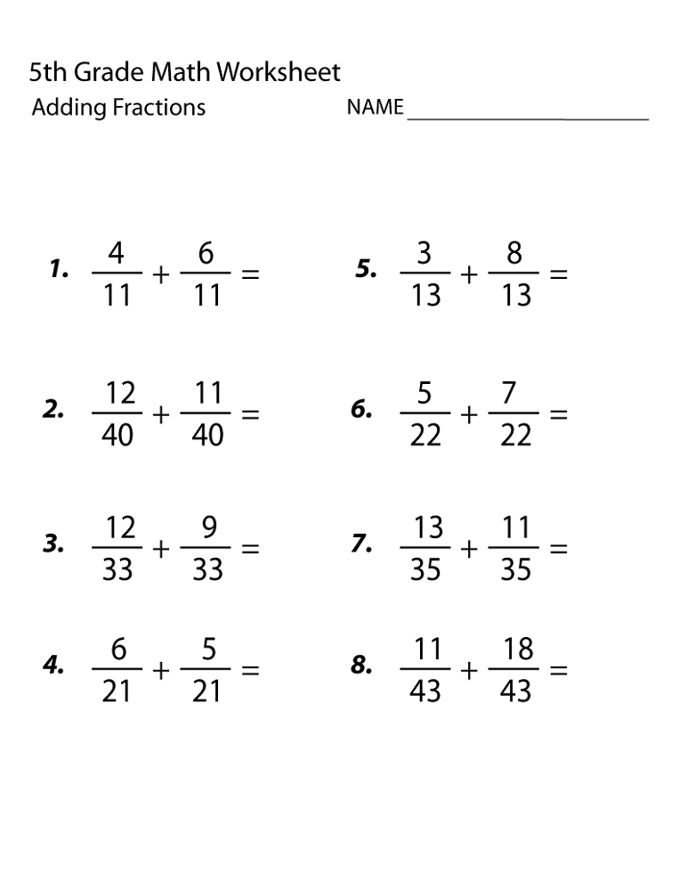 90 Printable 5Th Grad Math Worksheets 2