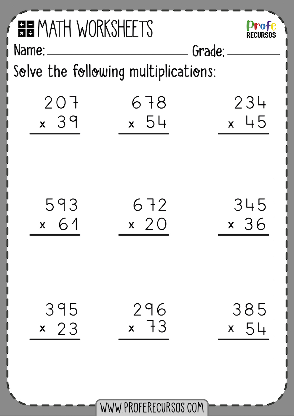 90 Printable 5Th Grad Math Worksheets 26