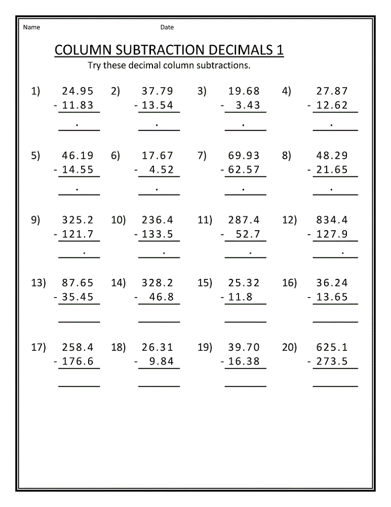 90 Printable 5Th Grad Math Worksheets 3