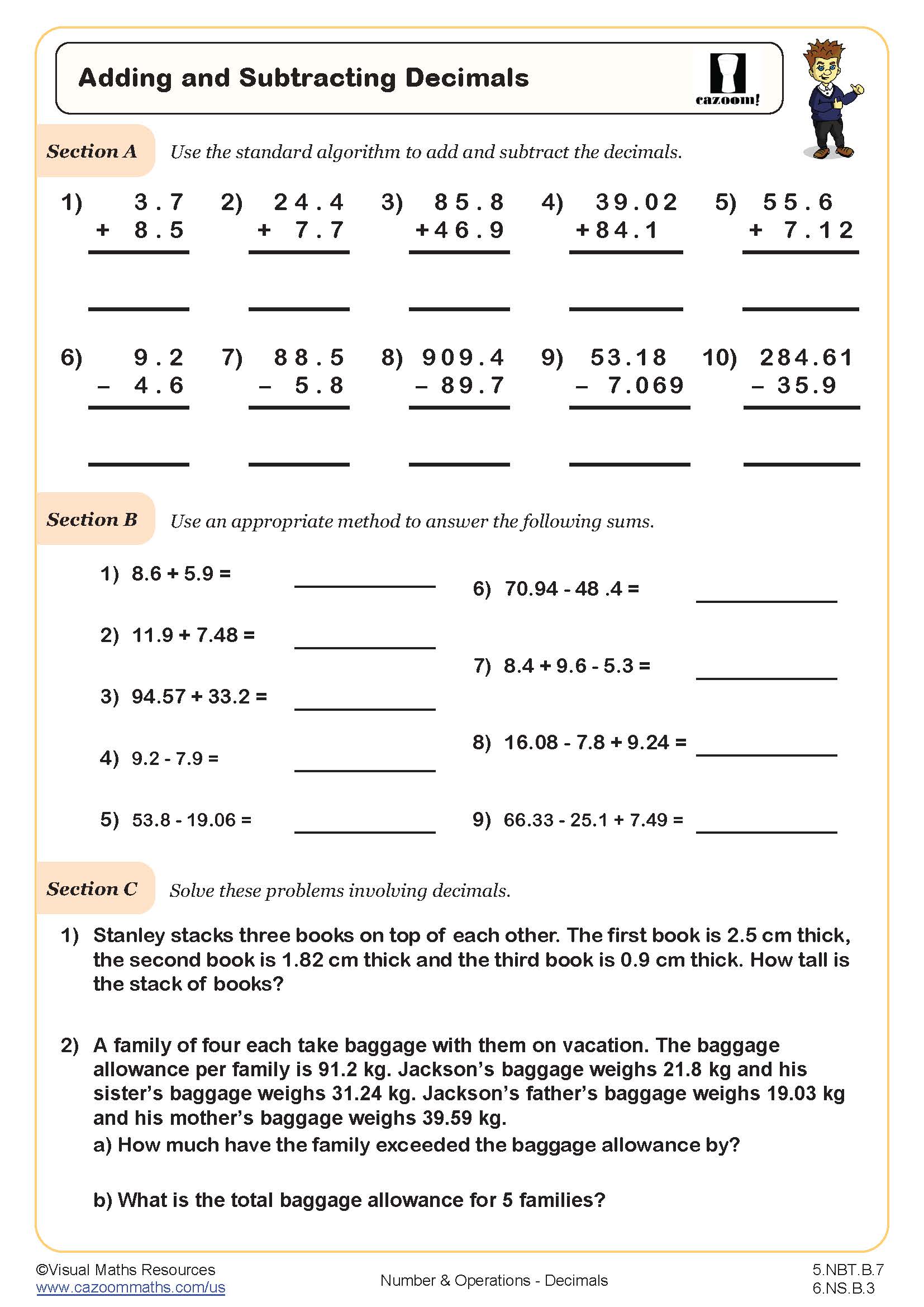 90 Printable 5Th Grad Math Worksheets 75