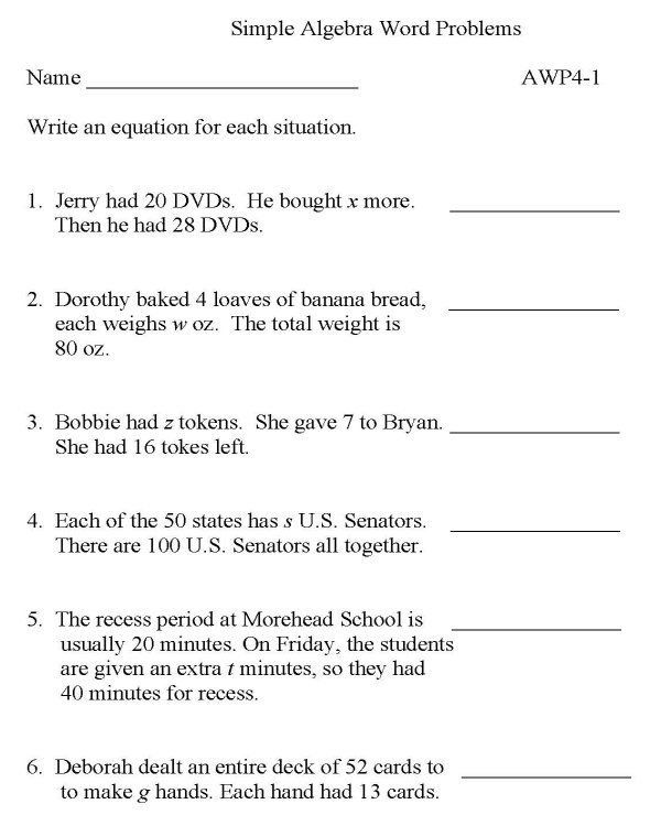 90 Printable Math Word Problems Worksheets 12