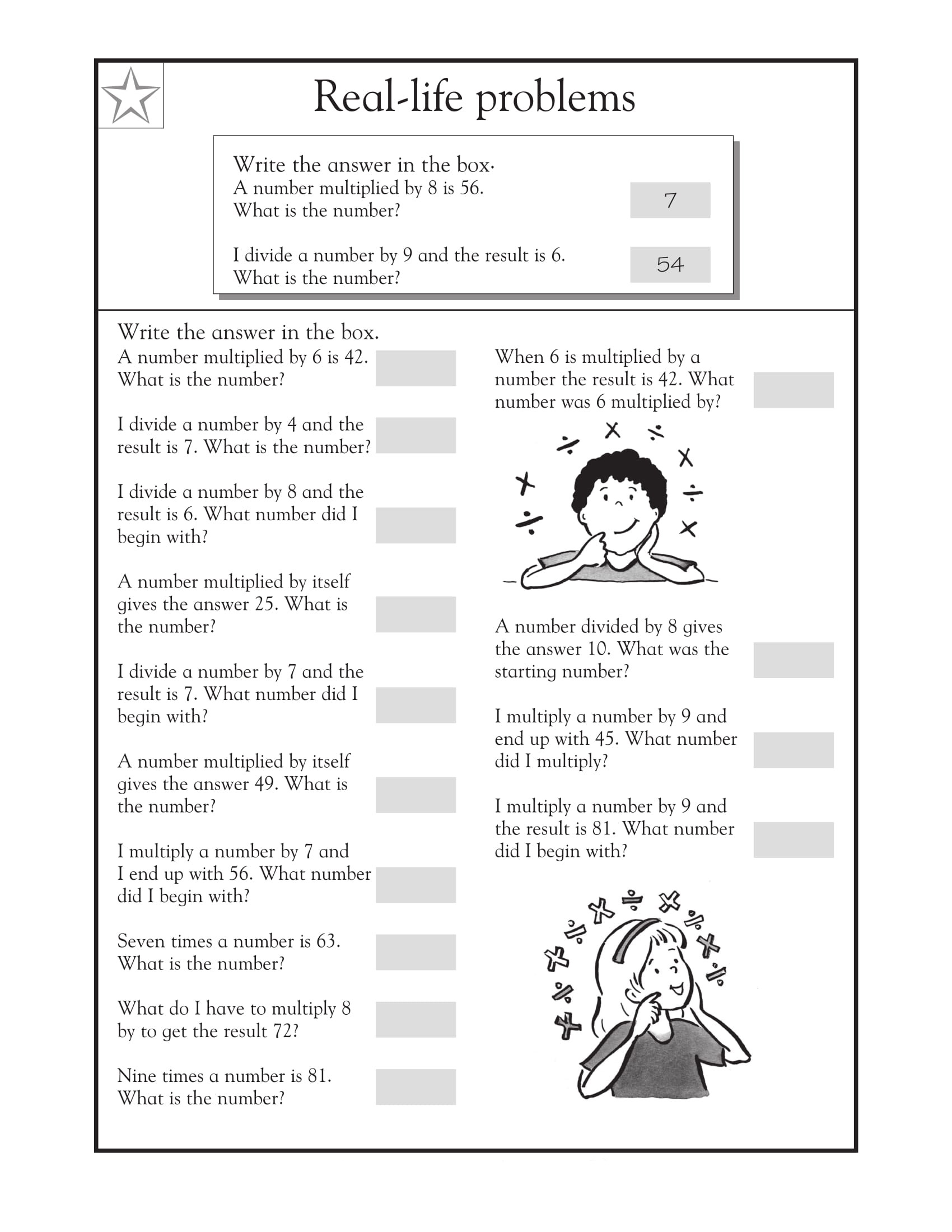 90 Printable Math Word Problems Worksheets 6