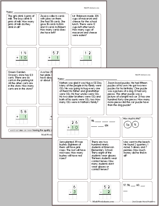 90 Printable Math Word Problems Worksheets 86