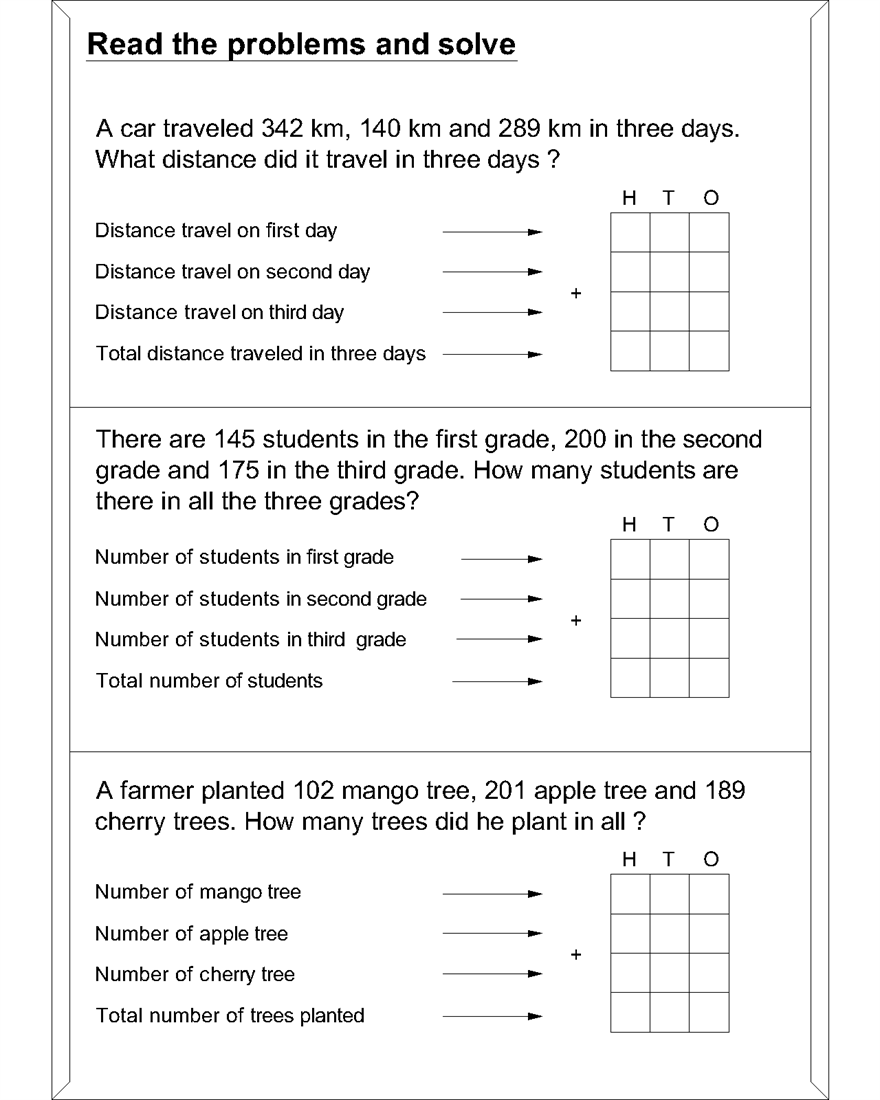 90 Printable Math Word Problems Worksheets 90