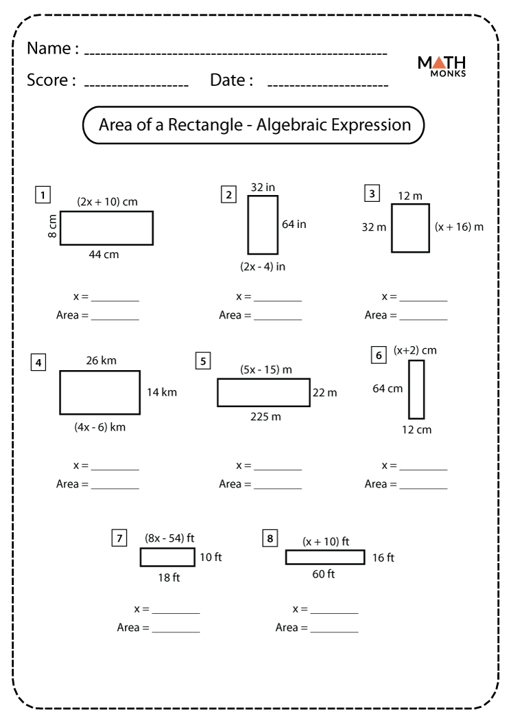 90 Printable Translating Algebraic Expressions Worksheet 32