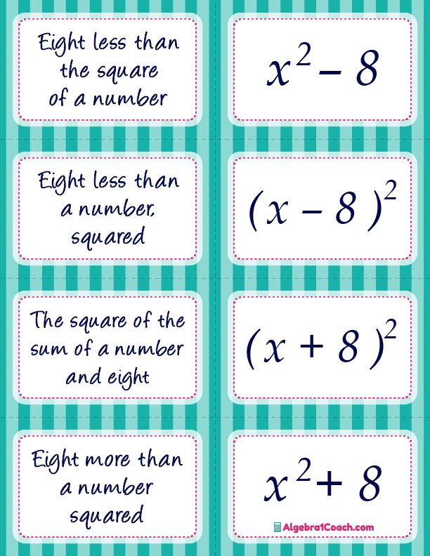 90 Printable Translating Algebraic Expressions Worksheet 63