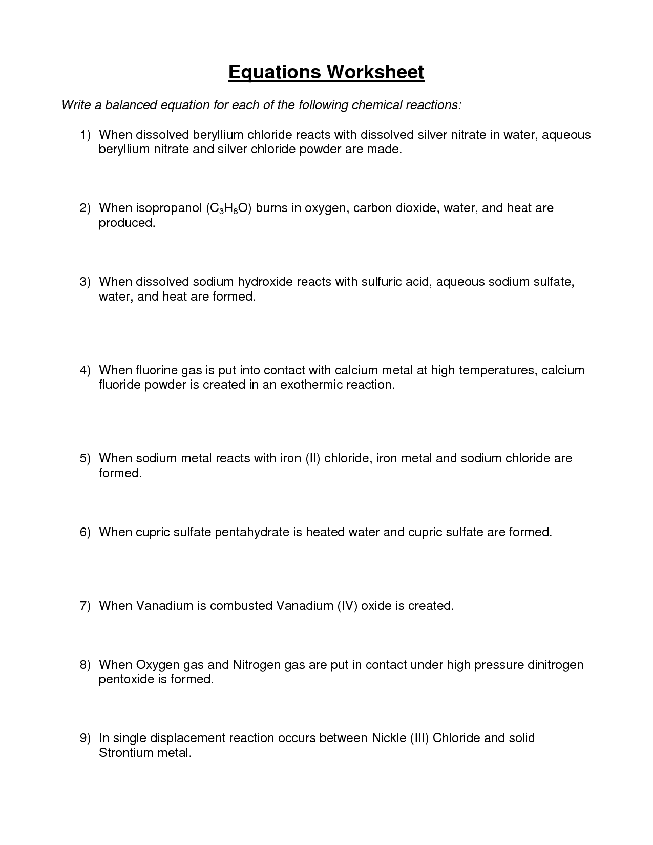 90 Printable Translating Algebraic Expressions Worksheet 8