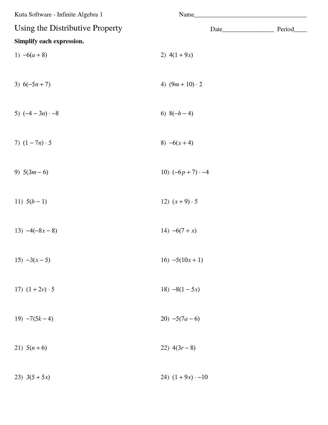 90 Printable Translating Algebraic Expressions Worksheet 80