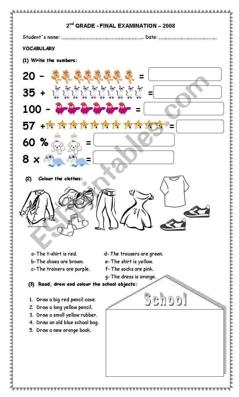 Get 85 2Nd Grade Worksheets Pdf Ideas 9