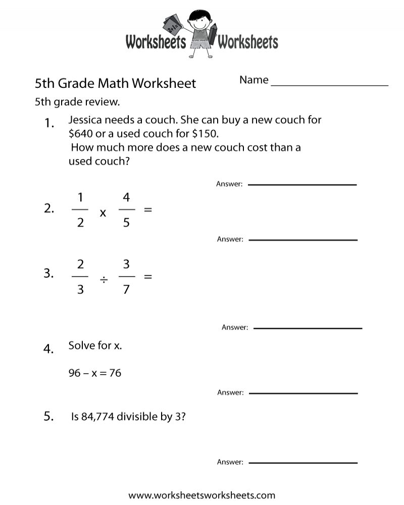 Get 85 5Th Grade Algebra Worksheets Ideas 37