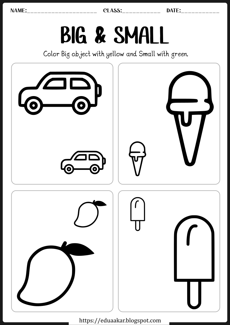 Get 85 Big And Small Worksheet Ideas 26