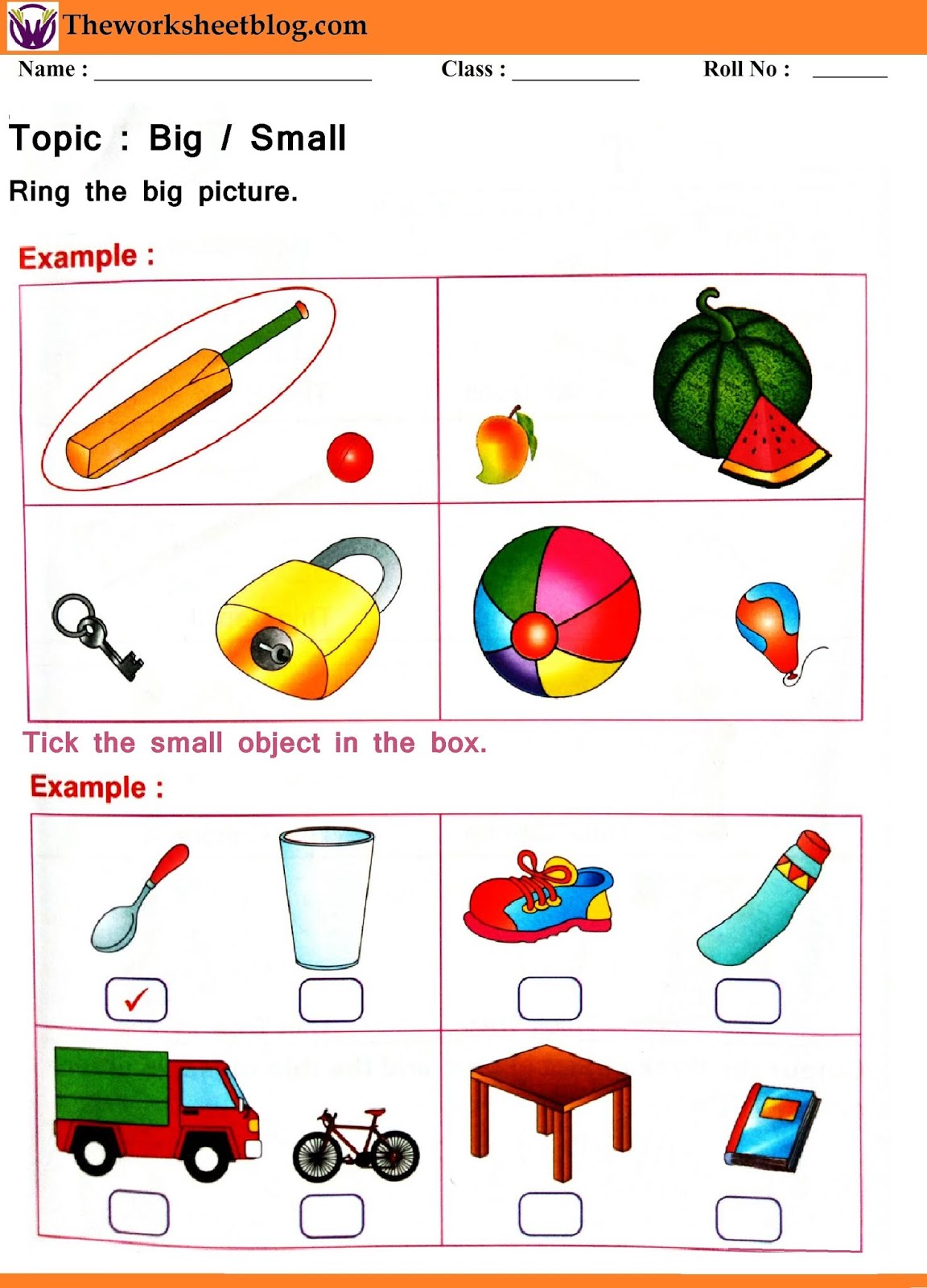 Get 85 Big And Small Worksheet Ideas 3