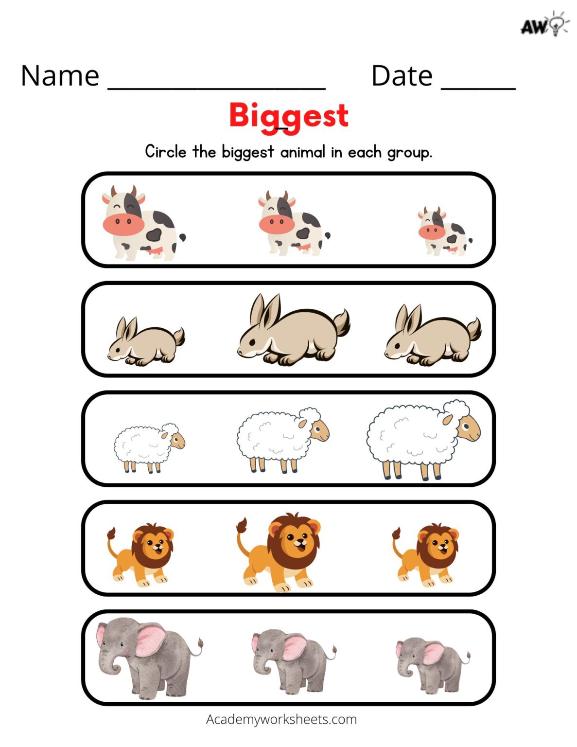 Get 85 Big And Small Worksheet Ideas 42