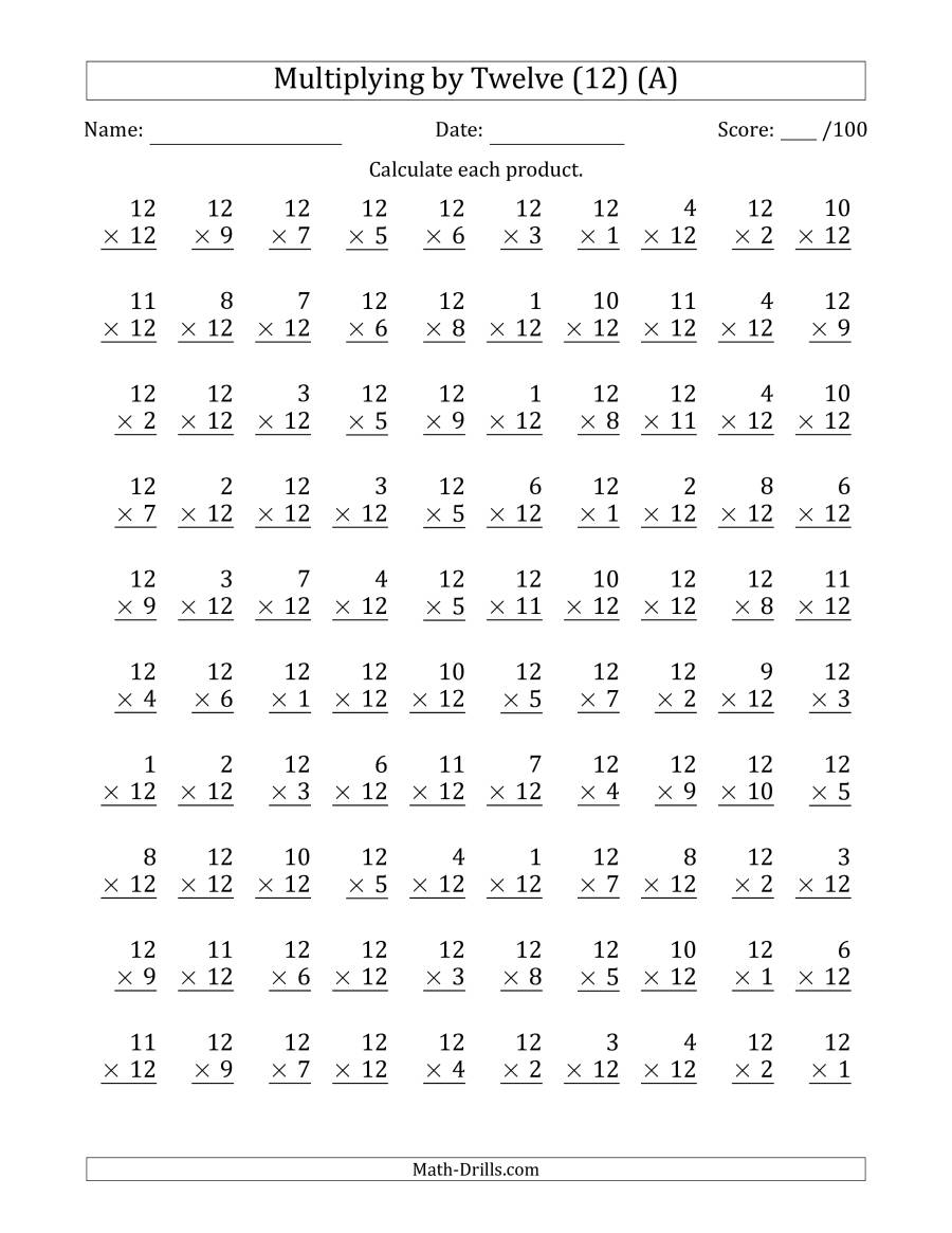 Get 85 Free Printable Multiplication Worksheet Ideas 19