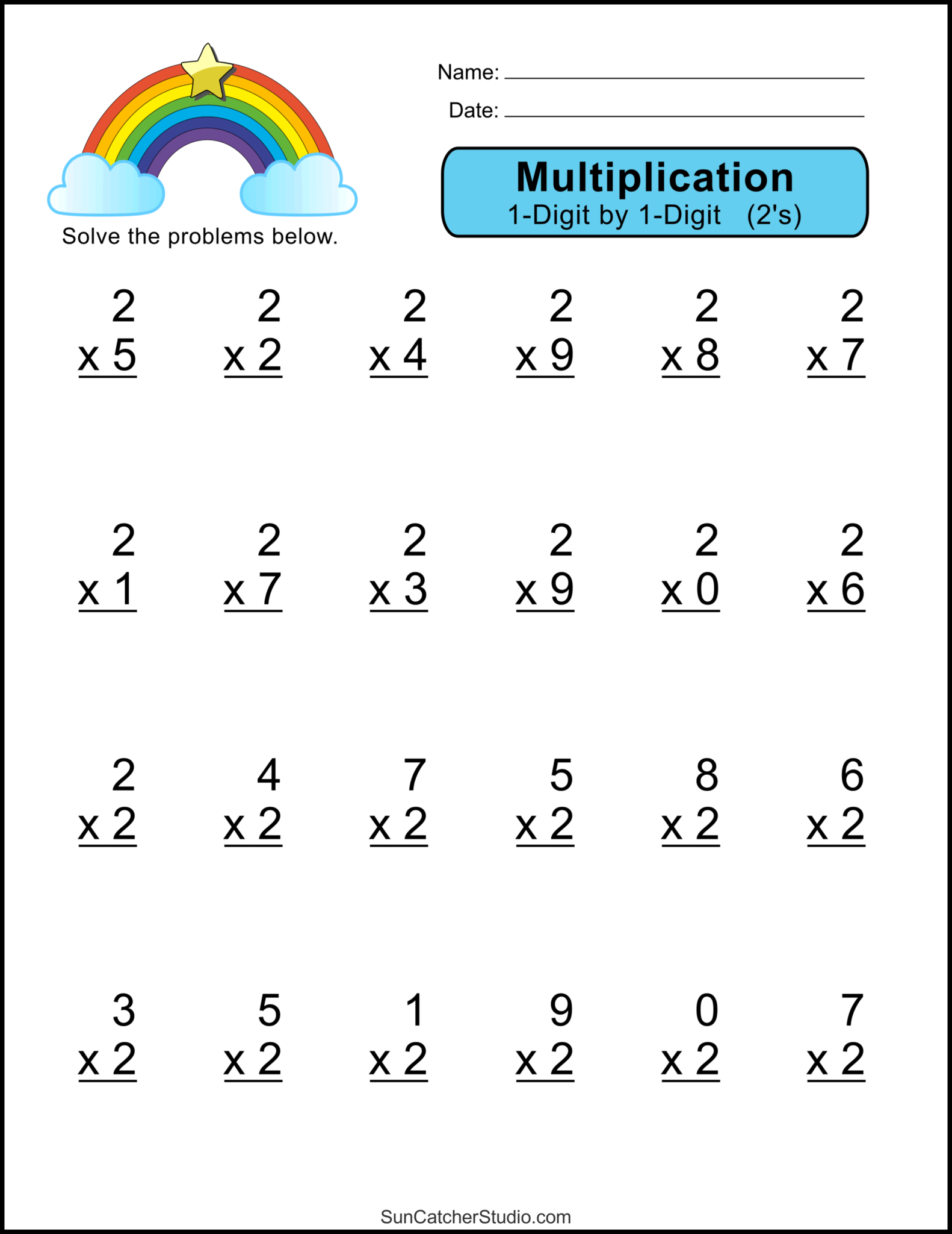 Get 85 Free Printable Multiplication Worksheet Ideas 23