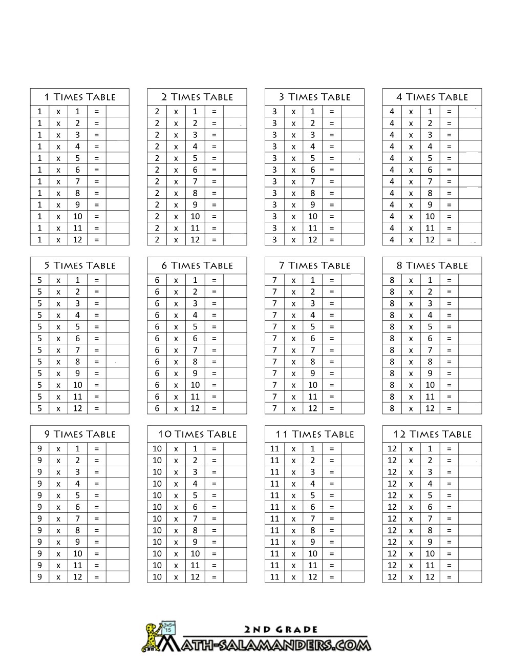 Get 85 Free Printable Multiplication Worksheet Ideas 29