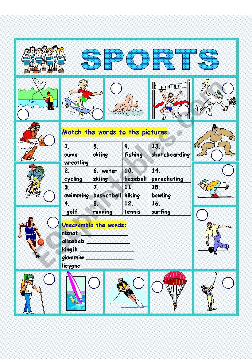 Get 85 Summer Sports Worksheet 30