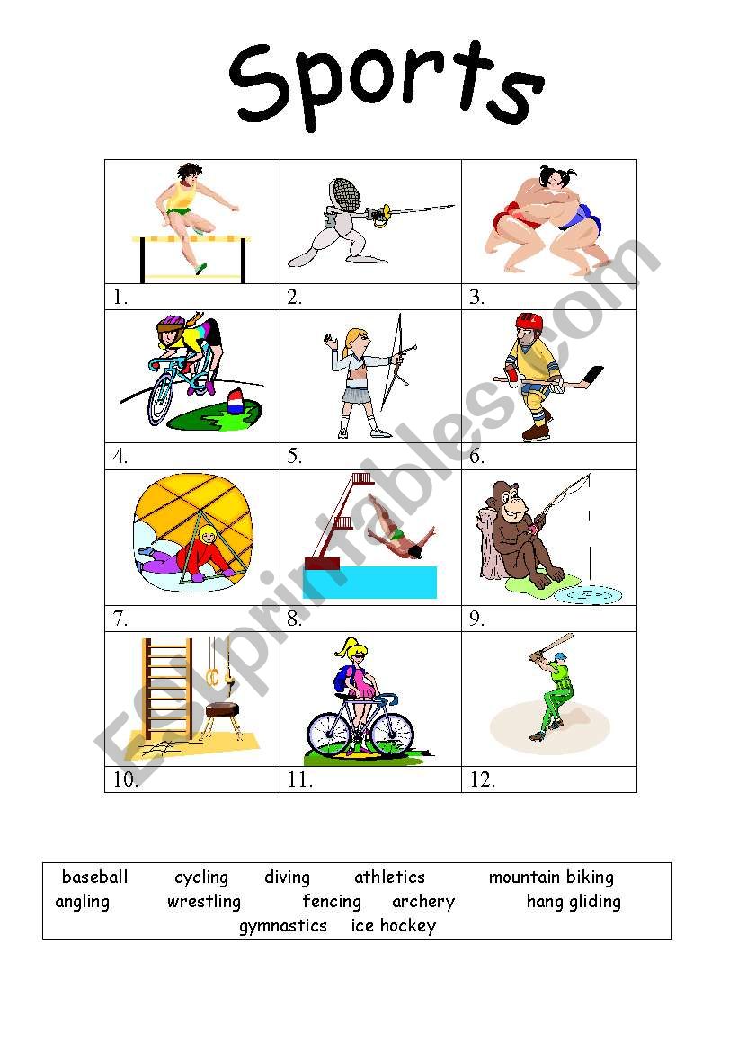 Get 85 Summer Sports Worksheet 32