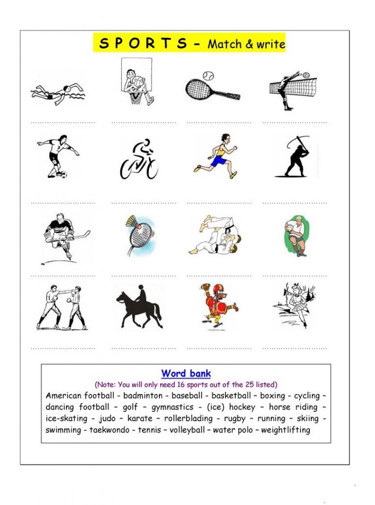 Get 85 Summer Sports Worksheet 53