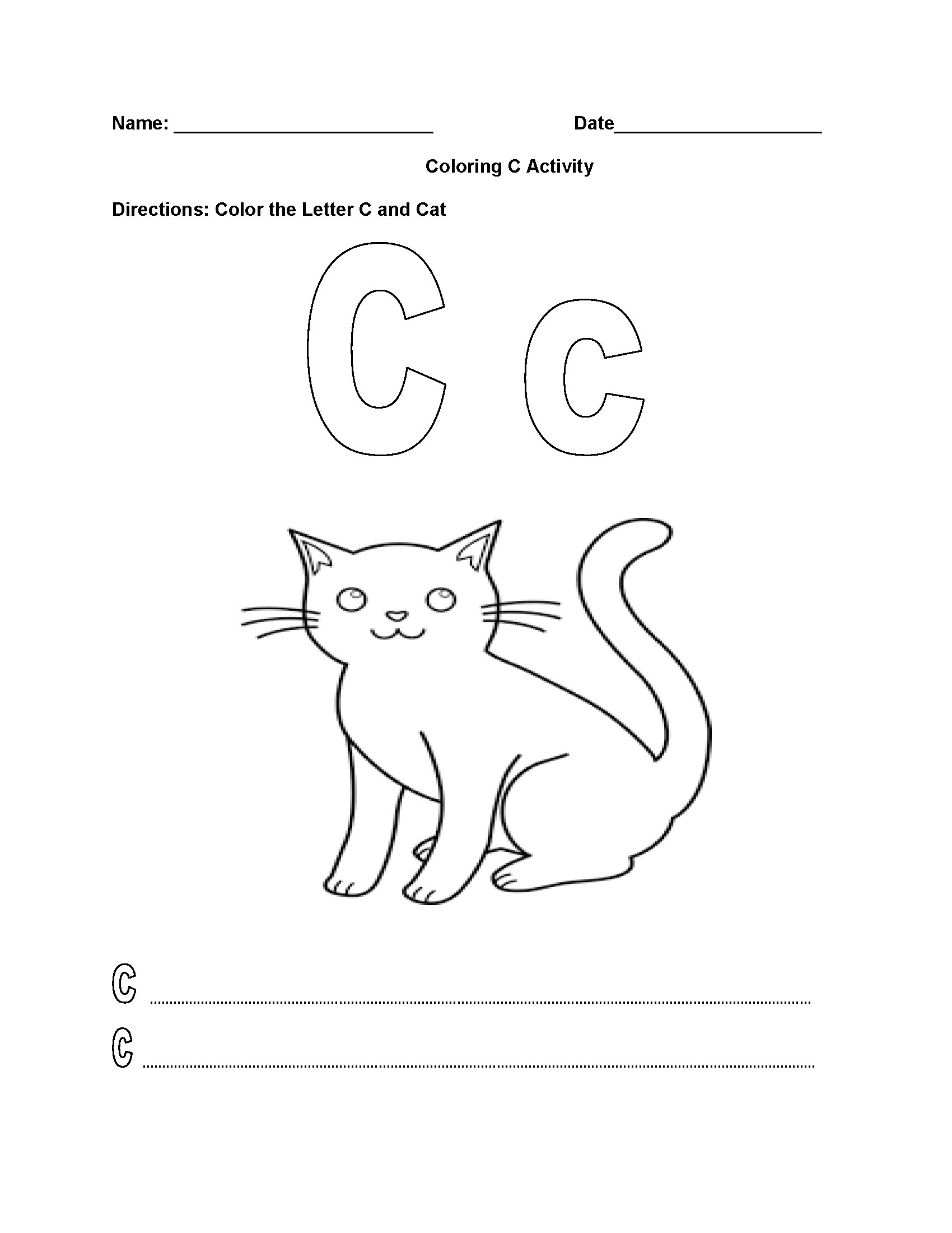 Get 85 The Letter C Worksheet Ideas 20