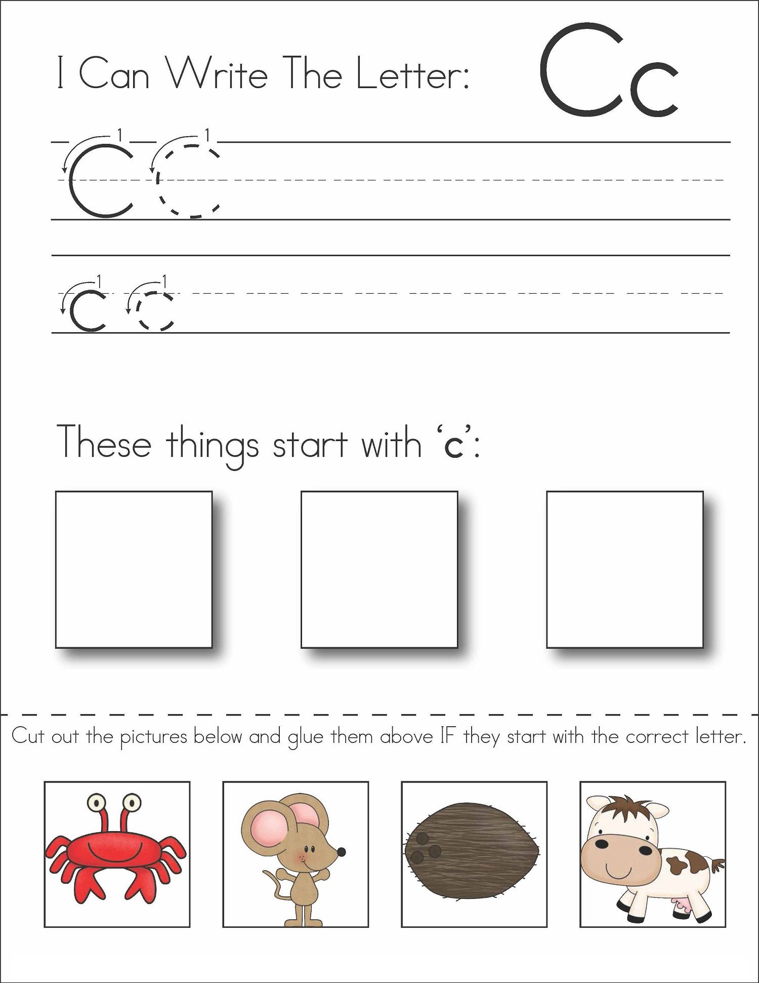 Get 85 The Letter C Worksheet Ideas 50