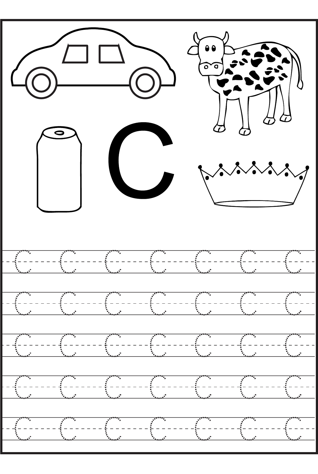 Get 85 The Letter C Worksheet Ideas 54