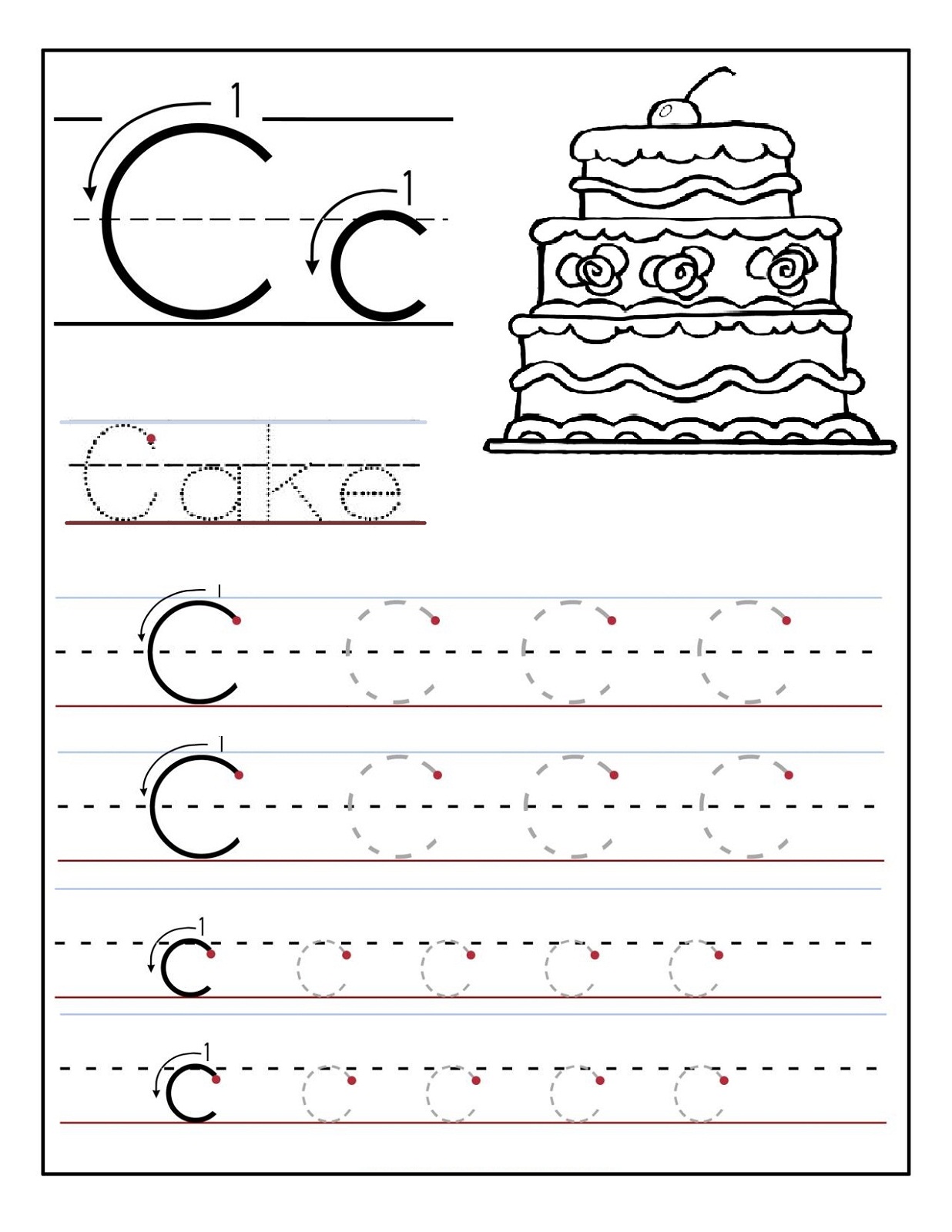 Get 85 The Letter C Worksheet Ideas 72