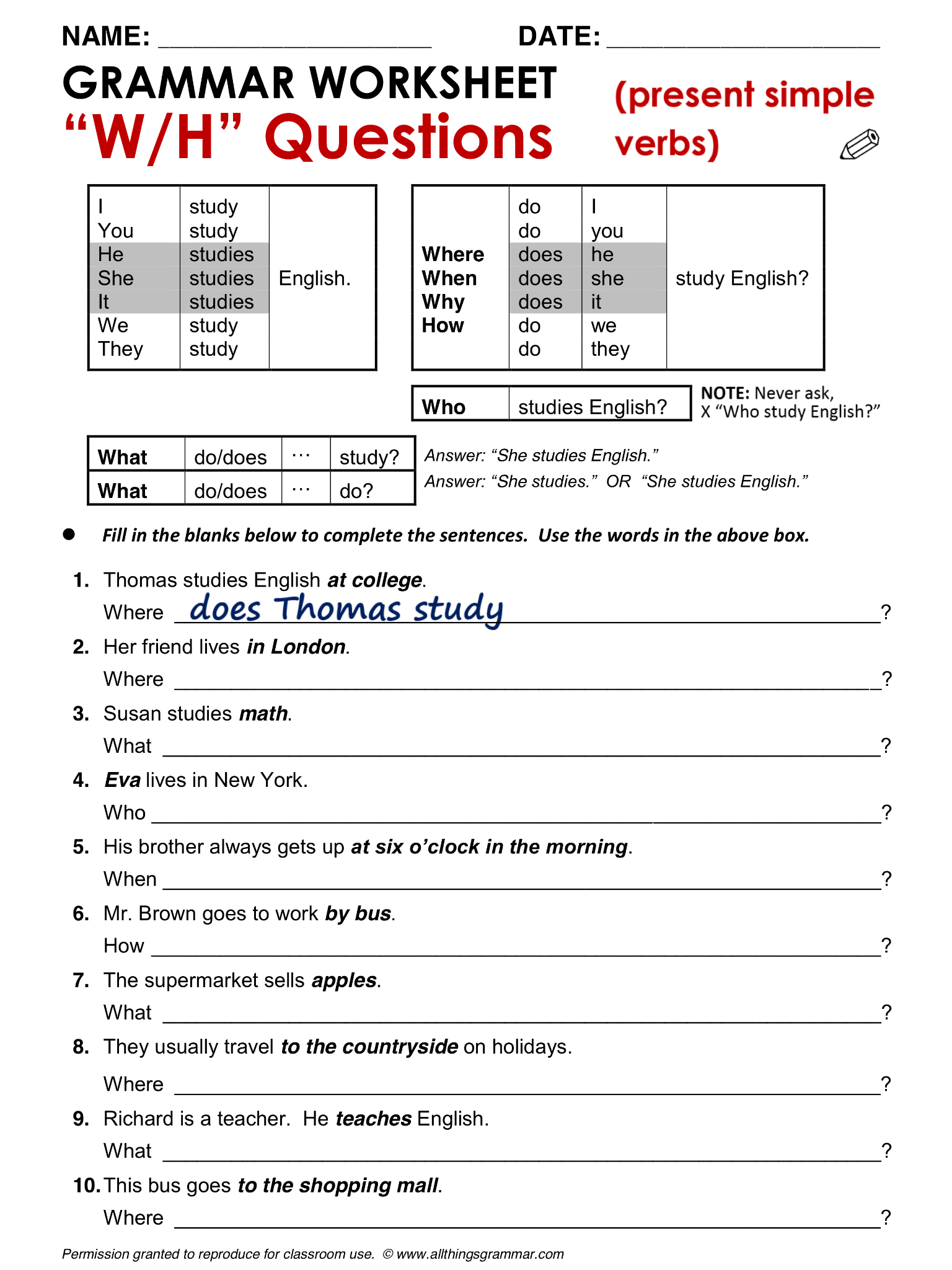 Get 85 Worksheets On Wh Questions Ideas 17