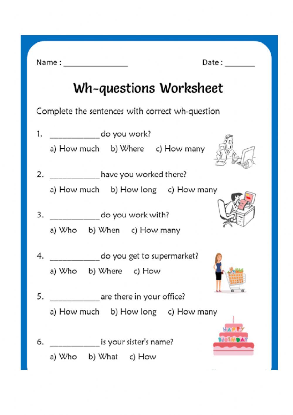 Get 85 Worksheets On Wh Questions Ideas 25