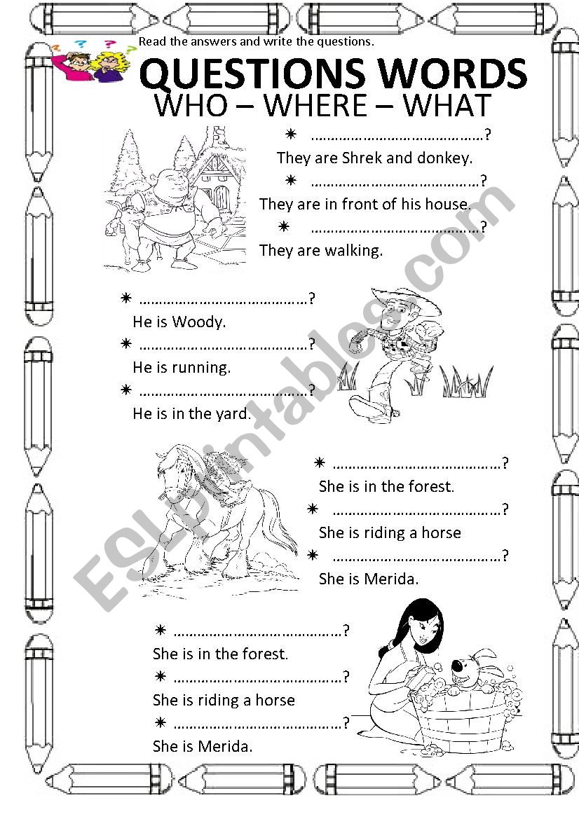 Get 85 Worksheets On Wh Questions Ideas 40