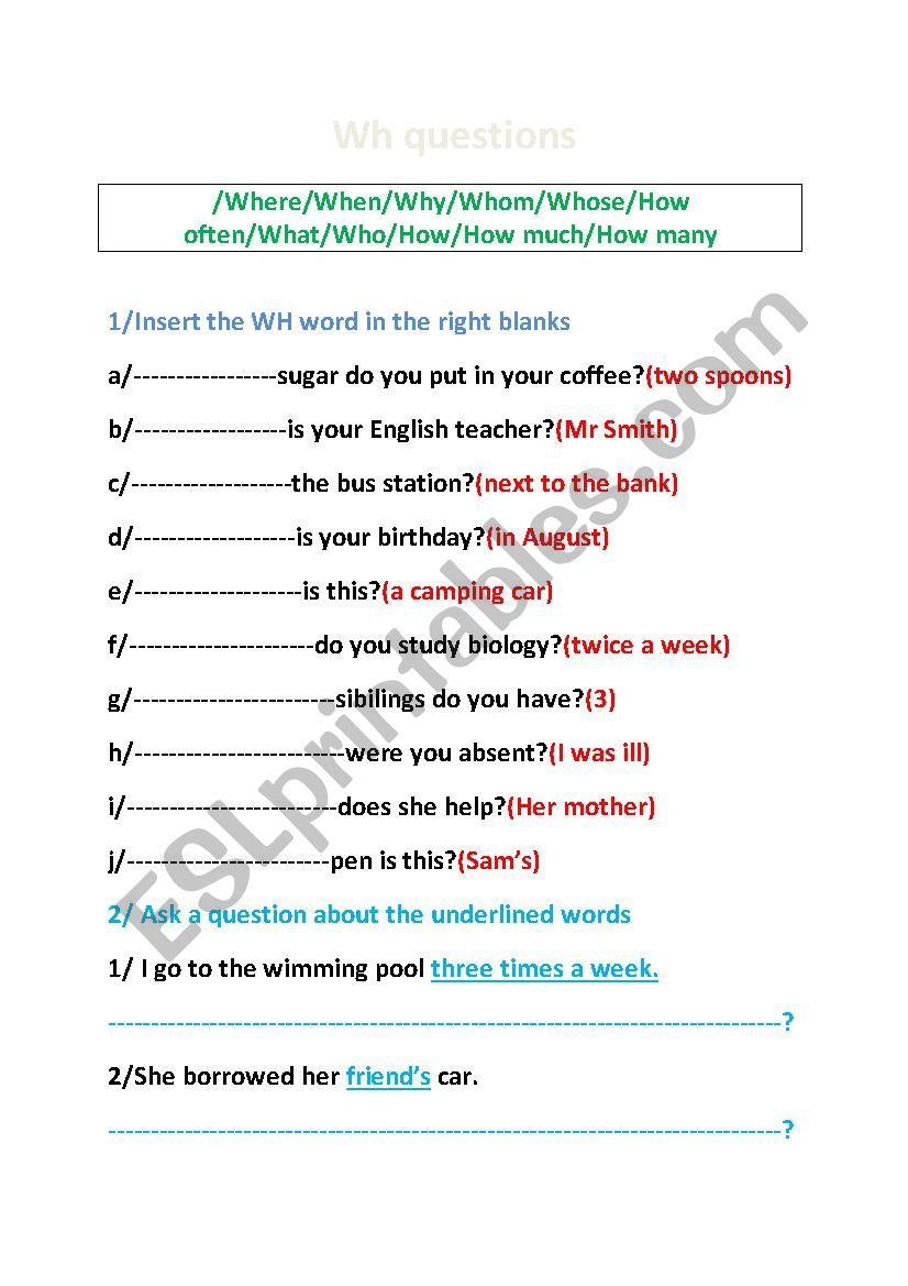 Get 85 Worksheets On Wh Questions Ideas 46