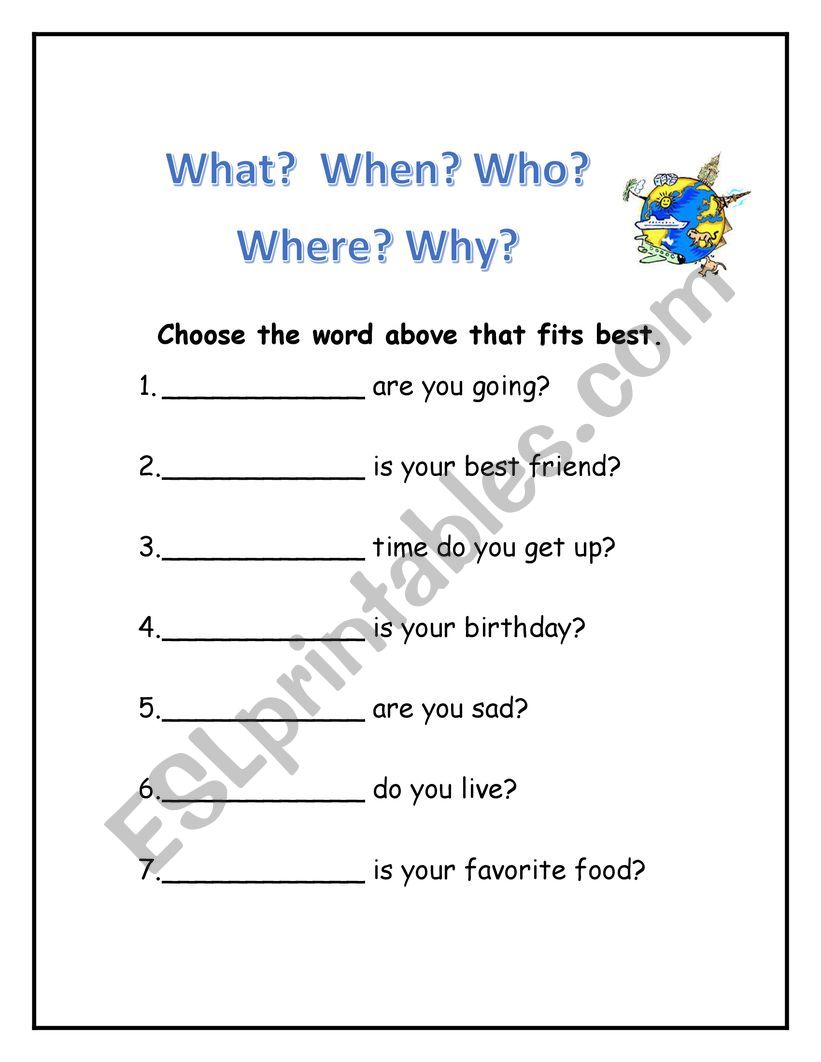 Get 85 Worksheets On Wh Questions Ideas 53