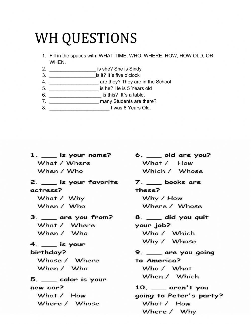 Get 85 Worksheets On Wh Questions Ideas 55