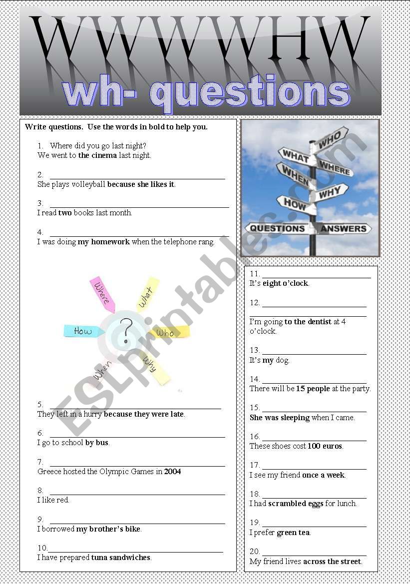 Get 85 Worksheets On Wh Questions Ideas 8