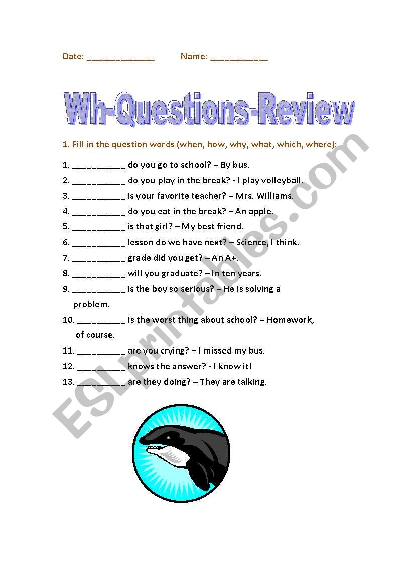 Get 85 Worksheets On Wh Questions Ideas 9