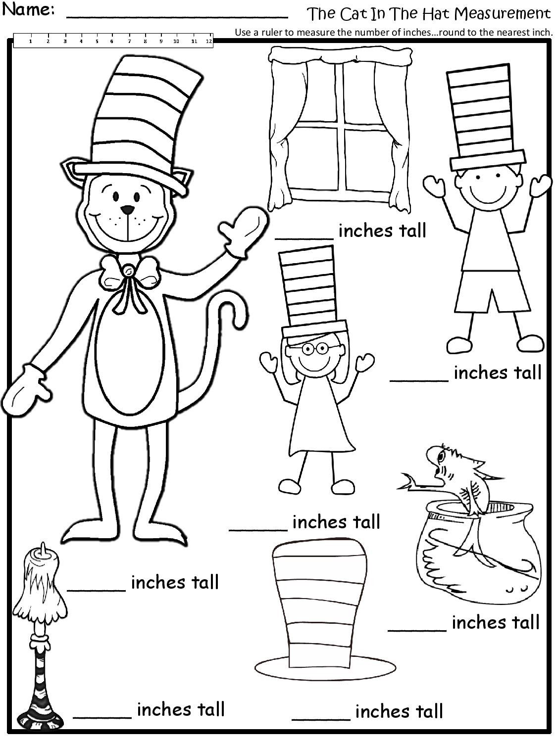 Save 85 Dr Seuss Worksheets Math 20